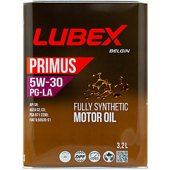 Синтетическое моторное масло PRIMUS PG-LA 5W-30 - 3.2 л